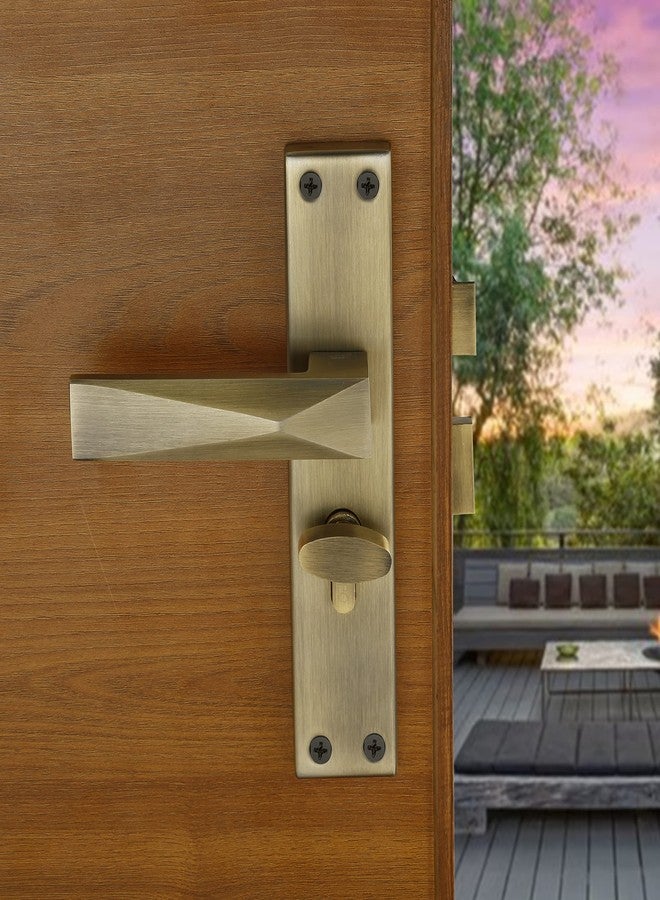 LAPO طقم قفل باب نقر من لابو - قفل باب رئيسي شديد التحمل مع مفاتيح، أسطوانة 60 مم، جسم قفل 45 × 45 مم، قفل بمقبض للمنزل والمكتب وغرفة النوم والفندق (تشطيب عتيق، ضمان 3 سنوات) Cy-131 - Image 5